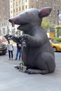 Inflatable rat used by Labor Unions in NYC